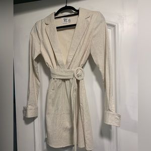 Princess Polly linen blazer dress